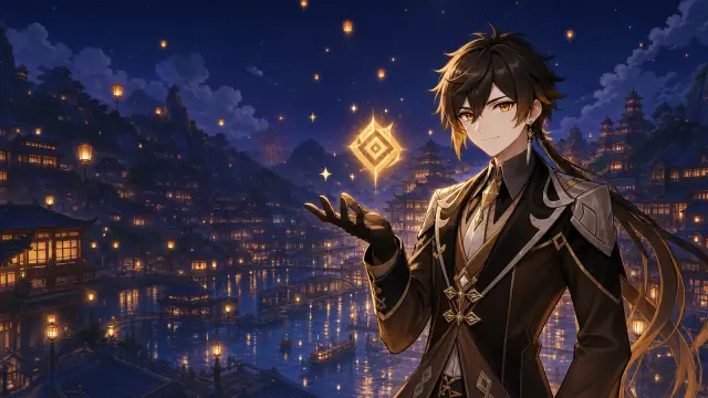 Codex 皮肤内置主题「原神 · 星夜」底图