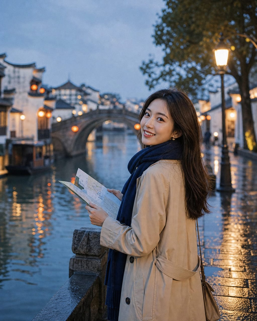 文旅城市宣传人像：城市地标与人物互动，表达目的地气质和生活方式。