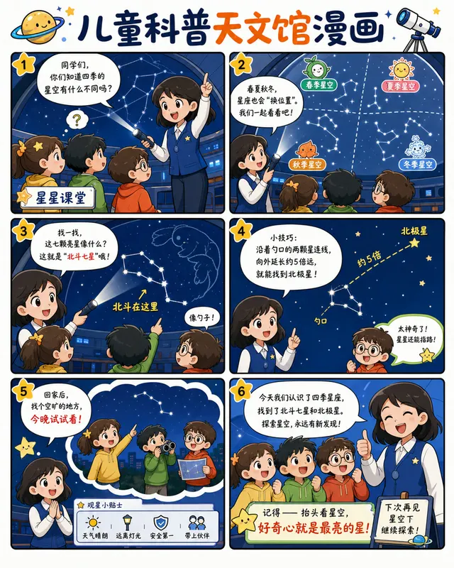 Educational Kids Comic Planetarium, an original comic style sample with visible layout, character action, and readable lettering.