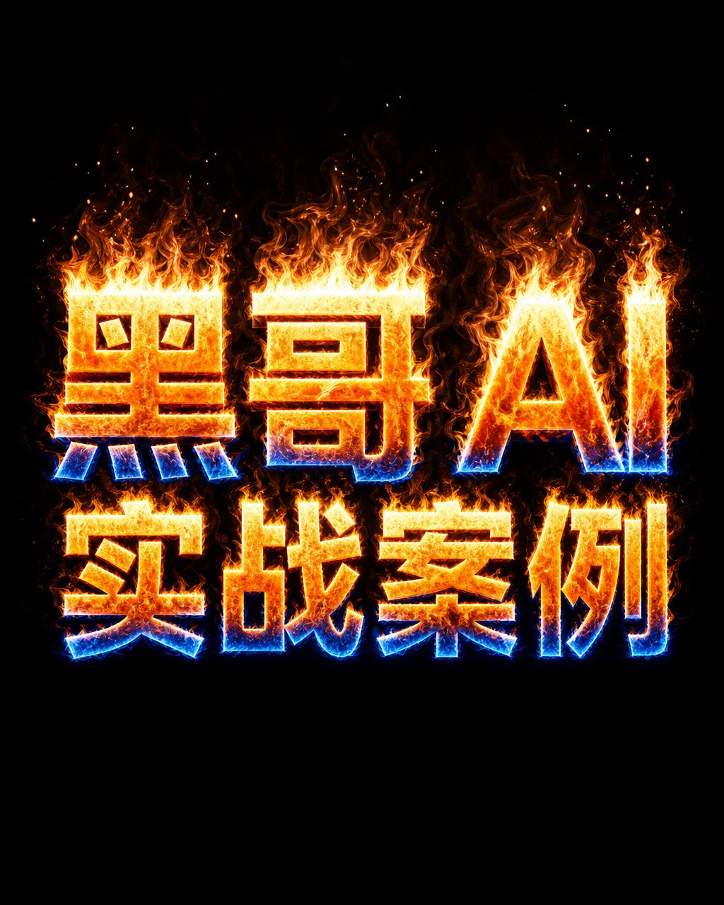 单词 IGNITE 以真实火焰构成，钴蓝至琥珀渐变，纯黑背景