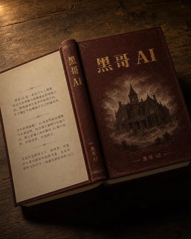 俯视平铺的深酒红布面精装书,烛光暖调,金色烫印标题,置于做旧橡木桌面。