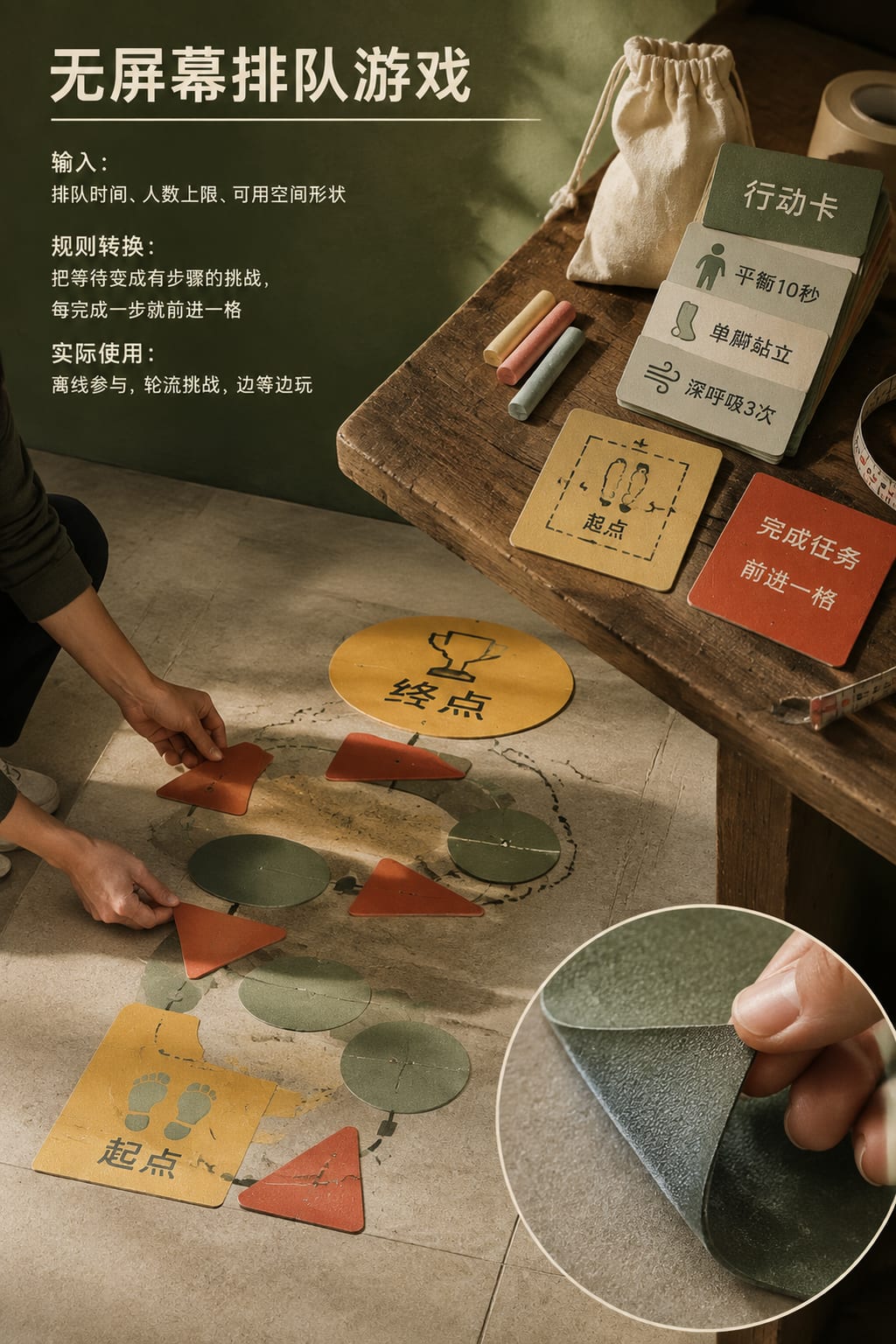 黑哥 AI 原创实验与混合案例：无屏幕排队游戏实验成片。