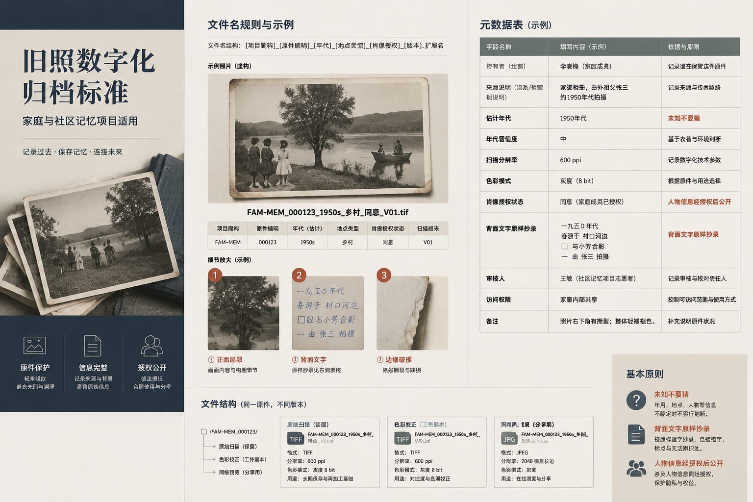 黑哥 AI 原创文档与出版案例:老照片数字归档标准。