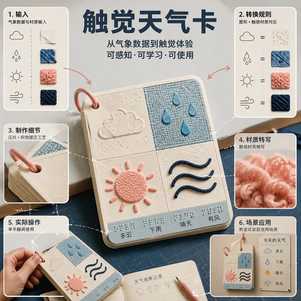 黑哥 AI 原创实验与混合案例:触觉天气卡实验成片。