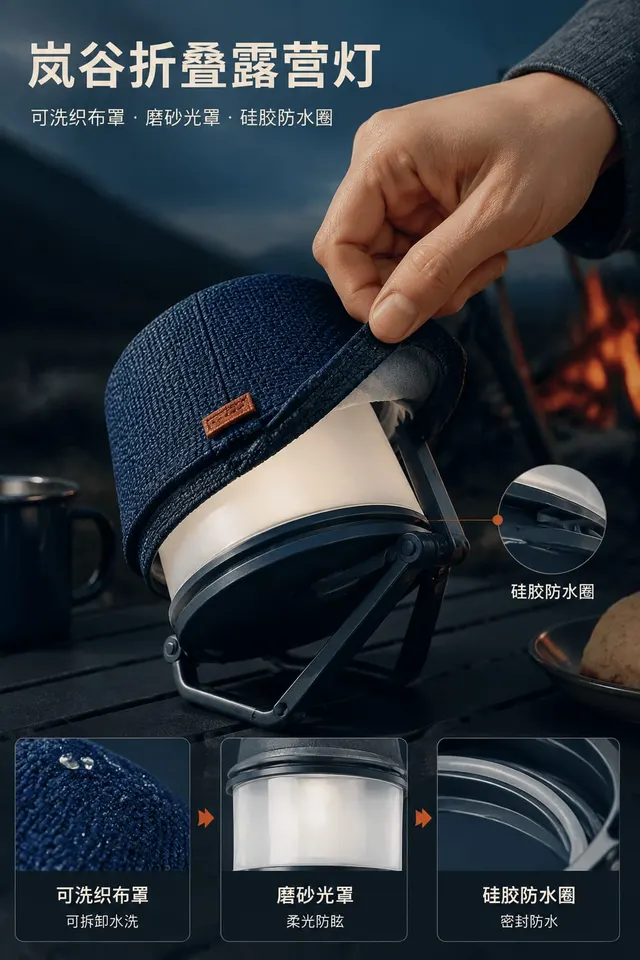 Langu Folding Camp Light Purchase-Evidence Hero, an original Product Photography image from HeiGe AI.