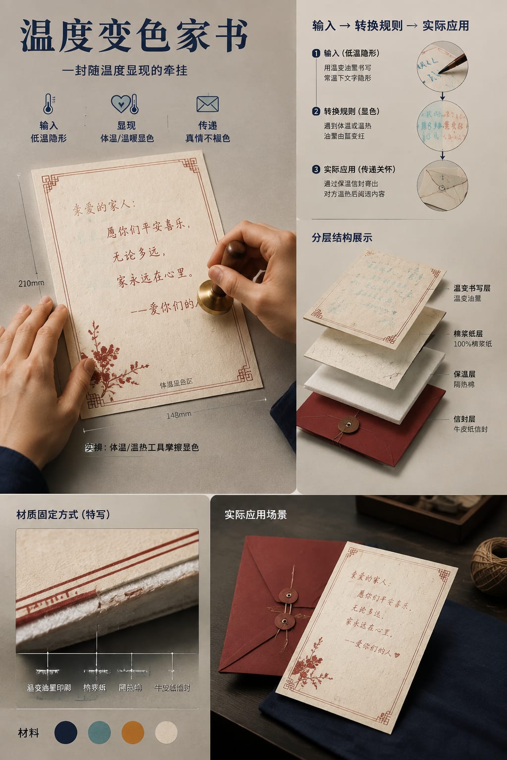 黑哥 AI 原创实验与混合案例:温度变色家书实验成片。