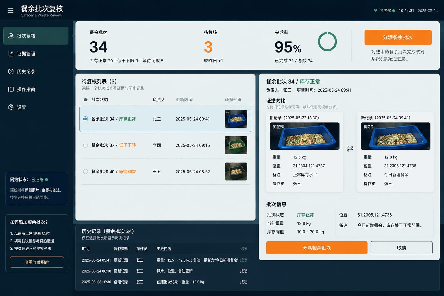 黑哥 AI 原创UI 模拟界面案例：校园餐余分析。