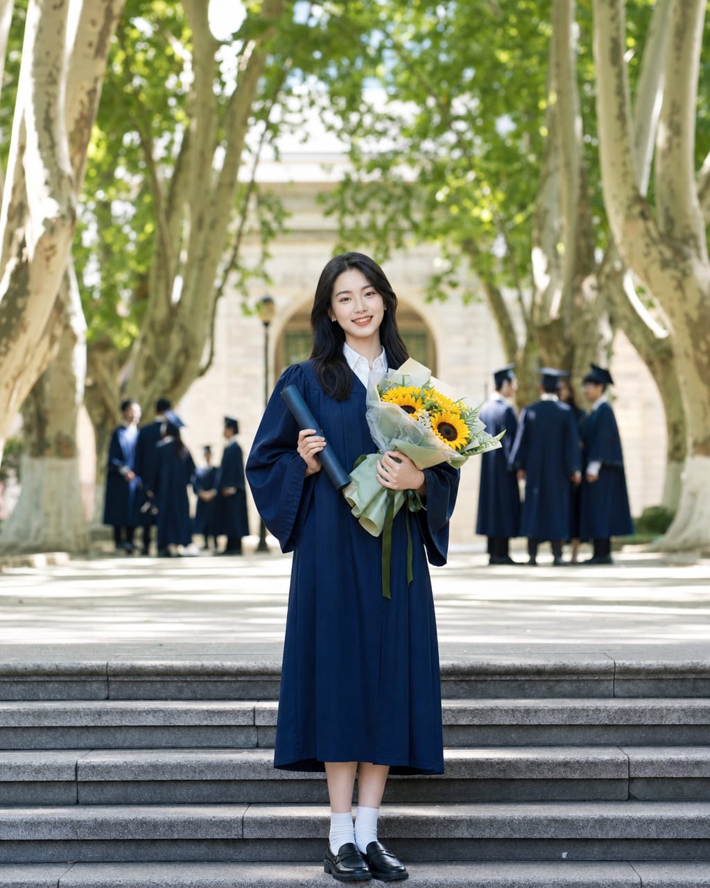 青年毕业纪念写真：校园、学位服或日常穿搭，表达告别与成长节点。